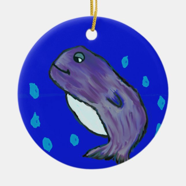 Dolphin  ceramic ornament (Front)