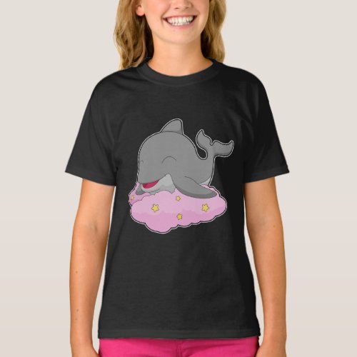 Dolphin Clouds Stars T_Shirt