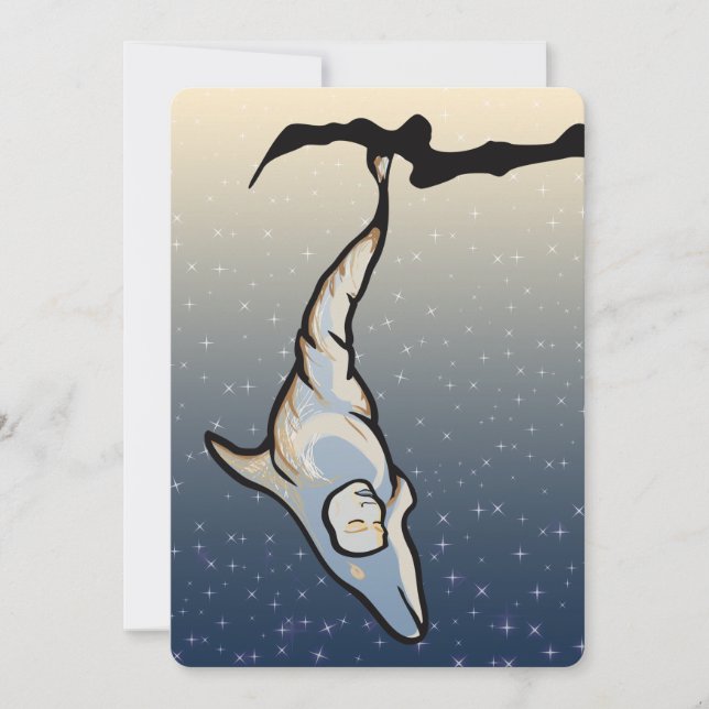 dolphin cocoon invitation (Front)