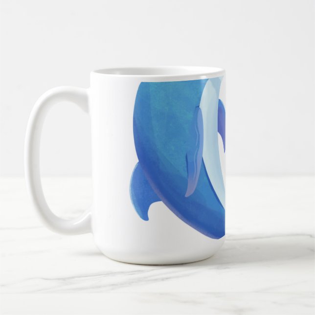 Dolphin Coffee Mug (Left)