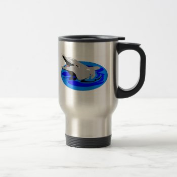 Dolphin Coffee Mug - Stainless Steel by HrdCorHillbilly at Zazzle