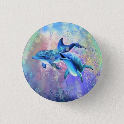 Dolphin Couple _ Beautiful Button