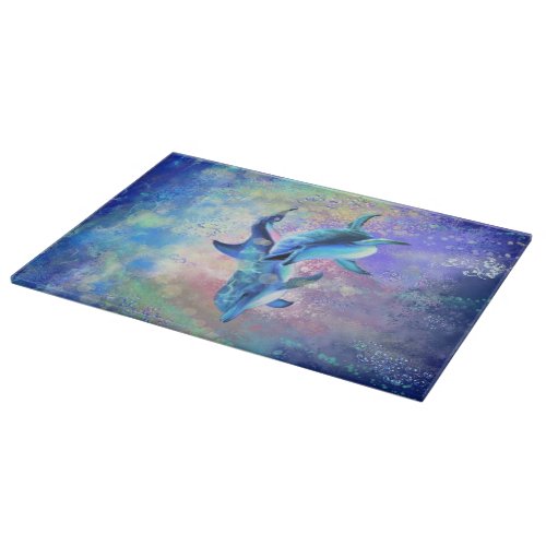 Dolphin Couple _ Beautiful Cutting Board