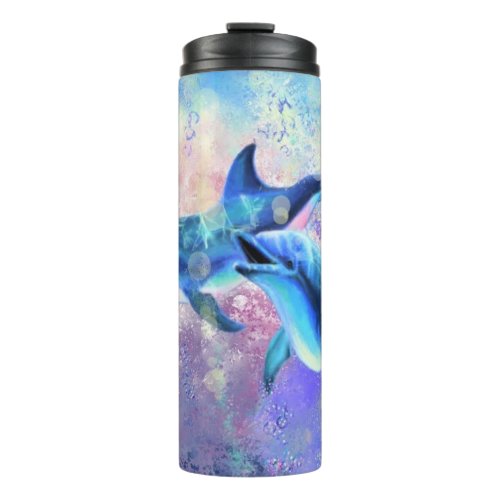 Dolphin Couple _ Beautiful Thermal Tumbler