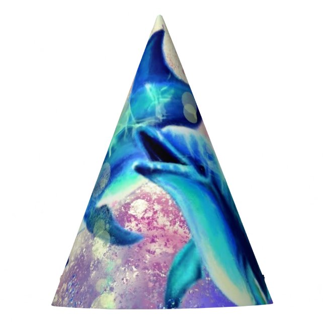 Dolphin Couple Party Hat Family (Front)