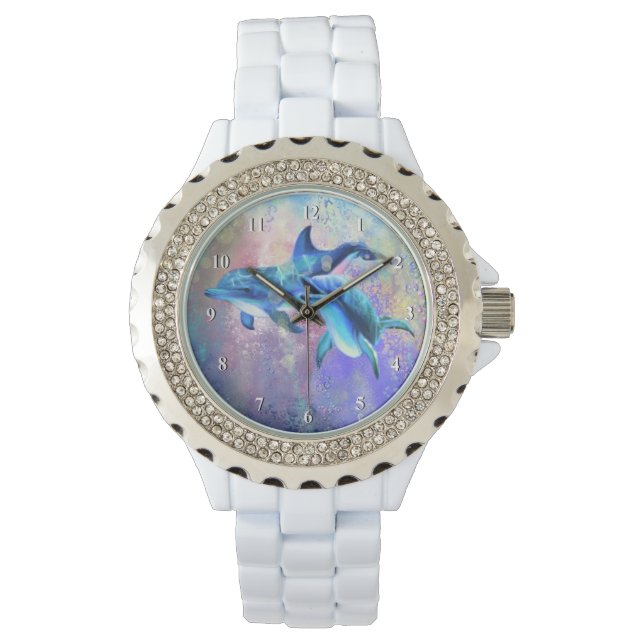 Dolphin Couple Watch Valentines Day Gift (Front)