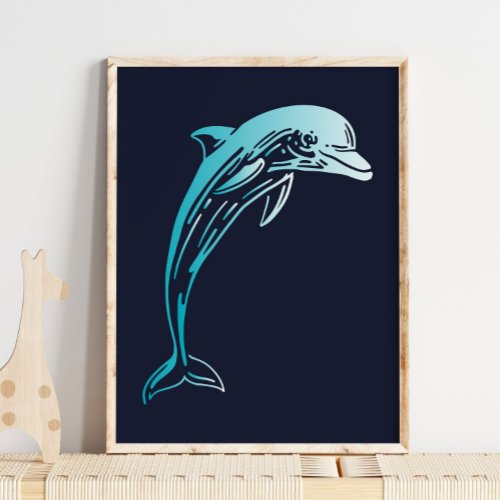 Dolphin Creature Print  Dolphin Wall Print