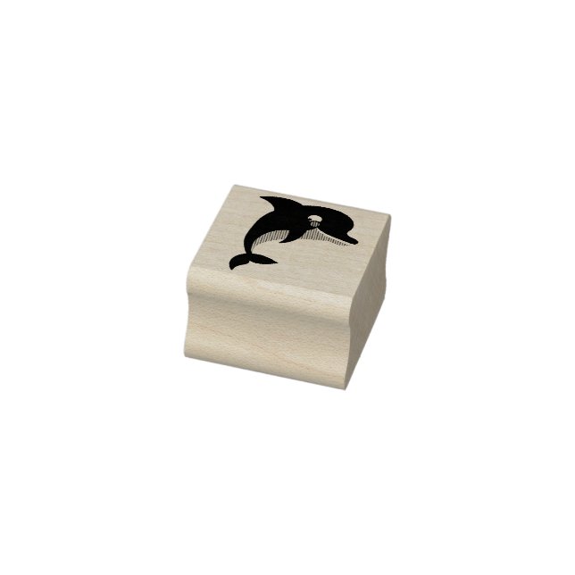 Dolphin Cute Kid's Rubber Stamp (Stamp)