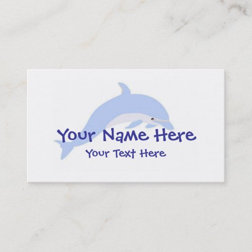 Customizable Dolphin Dance Business Card Template