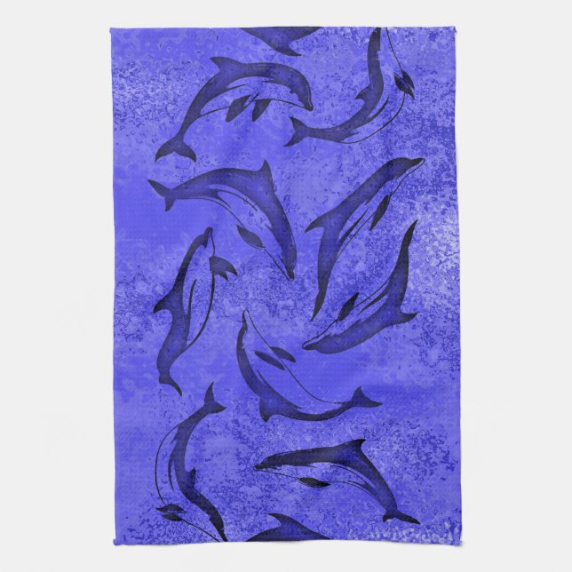 DOLPHIN DANCE Kitchen Towel (Vertical)