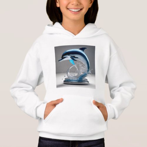 Dolphin Delight T_Shirts Dive into Playful Elegan Hoodie