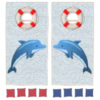 Dolphins Custom Cornhole Board