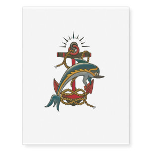 dolphin design temporary tattoos