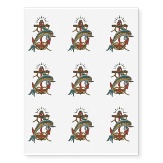 dolphin design temporary tattoos