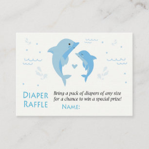 Dolphin Diaper Raffle Tickets
