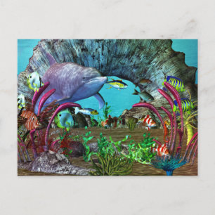 Dolphin Discovery 2 3D Aquarium Postcard