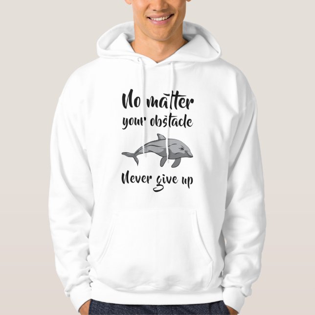Dolphin Dolphins Animal Ocean Sea Fish Gift Idea Hoodie (Front)