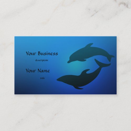 Dolphin Dolphins Business Card
