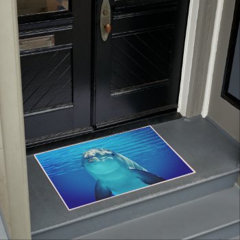 Dolphin Doormat by MarblesPictures at Zazzle
