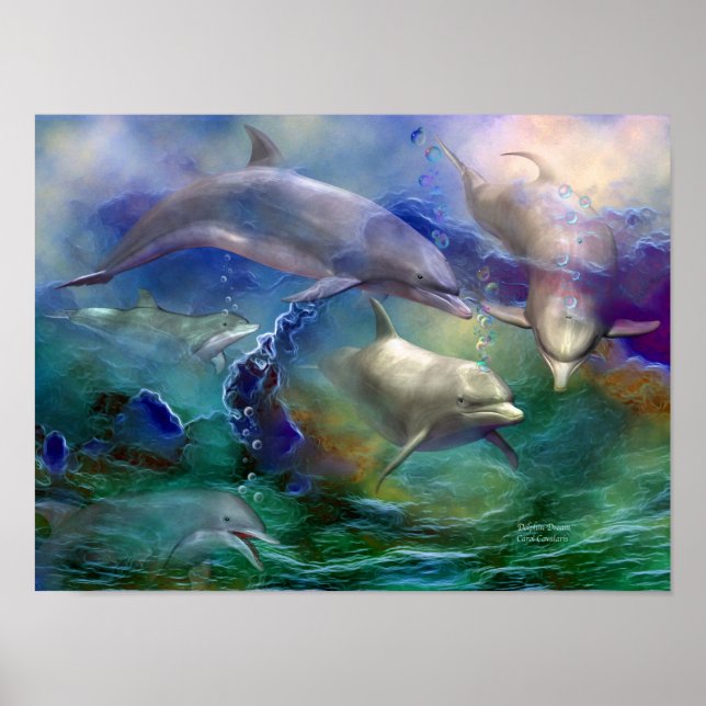 Dolphin Dream Art Poster/Print Poster (Front)
