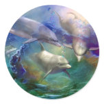 Dolphin Dream Art Sticker