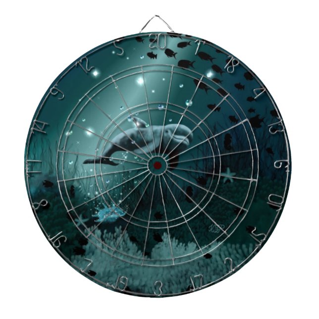 Dolphin Dream Dart Board (Front)