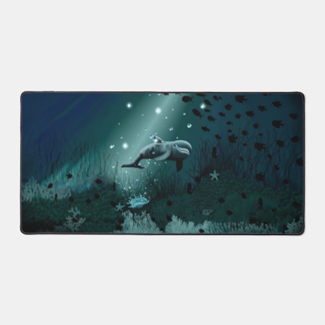 Dolphin Dream Desk Mat (Front)