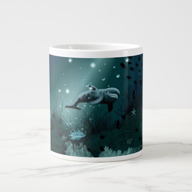 Dolphin Dream Giant Coffee Mug (Front)