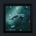 Dolphin Dream Jewelry Box<br><div class="desc">Dolphin Dream - Digital Fantasy - Art Painting by KSZP</div>