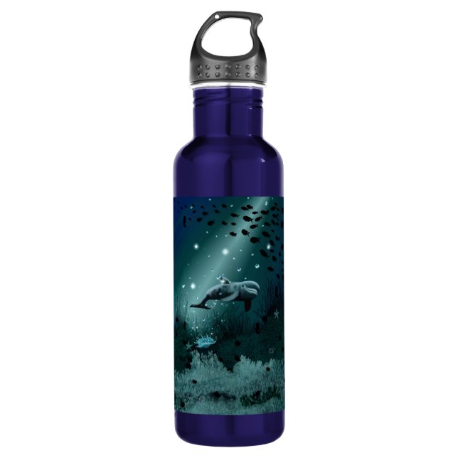 Dolphin Dream Stainless Steel Water Bottle (Front)