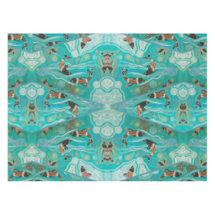 Dolphin Dreaming Aboriginal Art Tablecloth