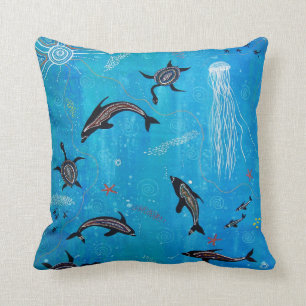 Dolphin Dreaming Pillow/Cushion Throw Pillow
