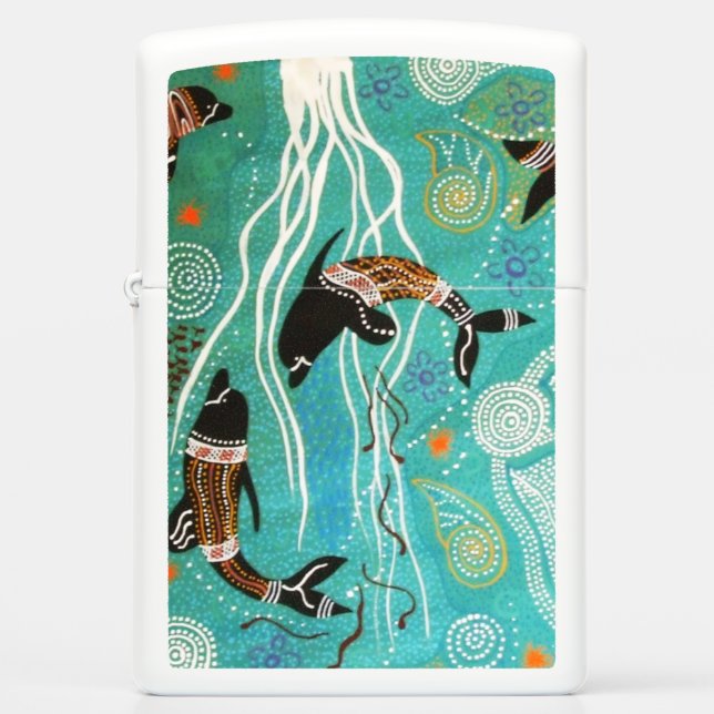 Dolphin Dreaming Zippo Lighter (Front)