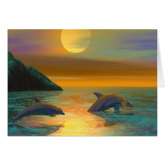 Dolphin Dreams Cards (Front Horizontal)