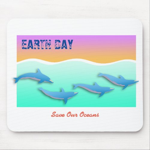 Dolphin Earth Day Mousepad