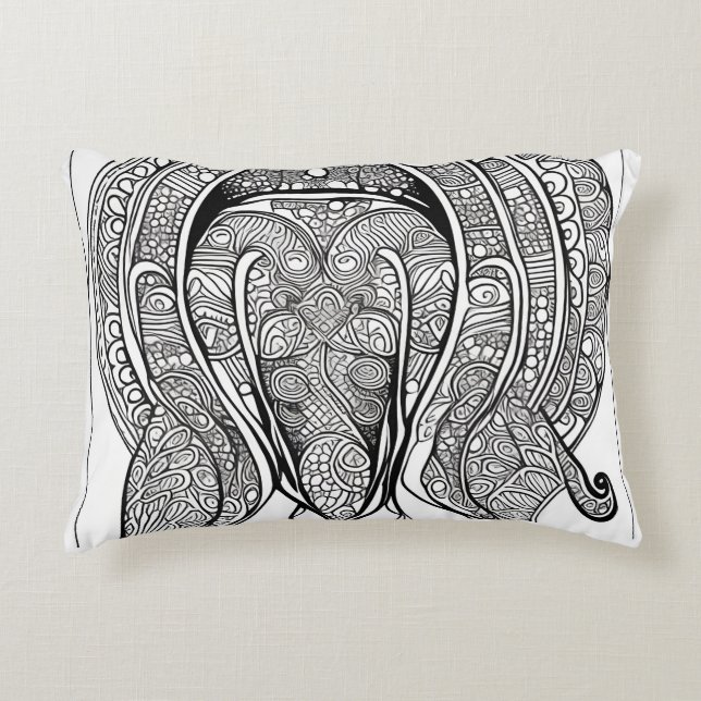 Dolphin Face Accent Pillow (Front)