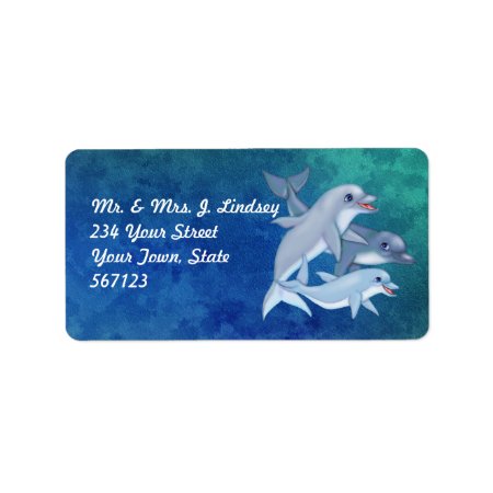 Dolphin Family Address Labels