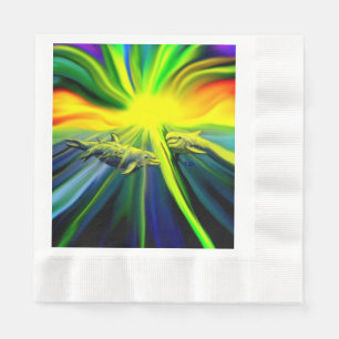 Dolphin Family in the Sunshine Napkins
