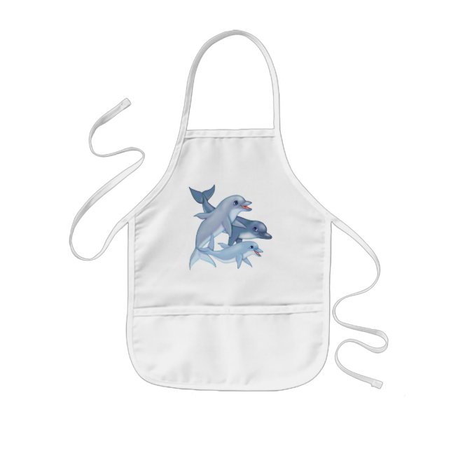 Dolphin Family Kids' Apron (Front)