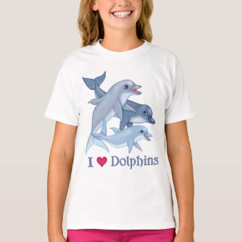 Dolphin Family T-shirt by Spice at Zazzle