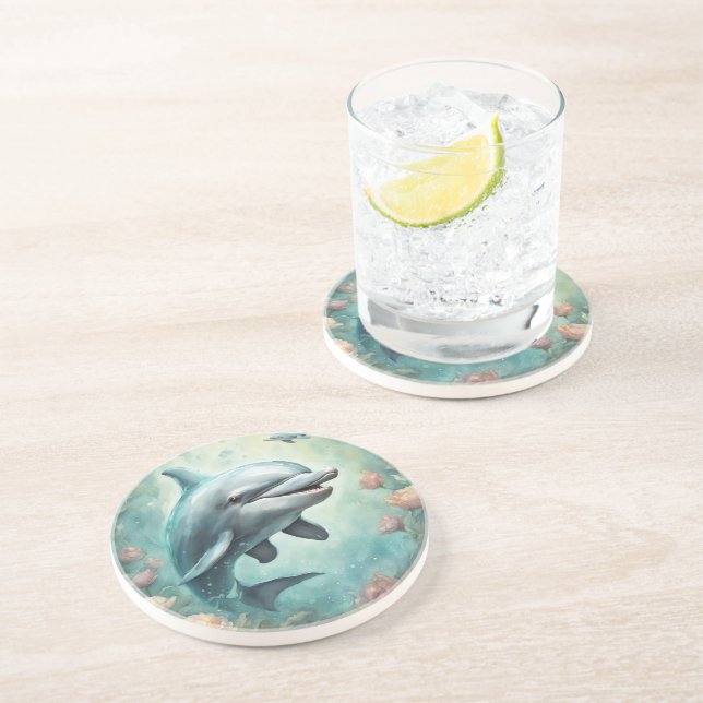 Dolphin Fantasy 8 Coaster (Side)