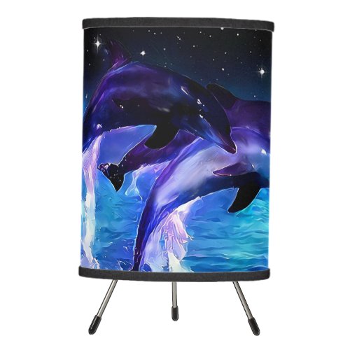 Dolphin Fantasy Tripod Lamp