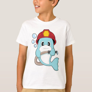 Dolphin Firefighter Fire hose Fire department T-Shirt