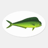 AMERICAN FLAG MAHI Mahi Dorado Dolphin fish fishing sticker decal