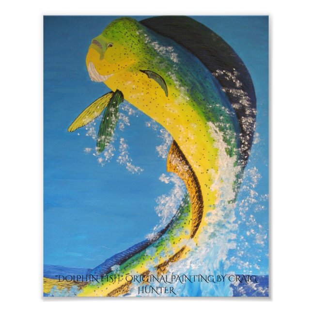 Dolphin fish photo print (Front)
