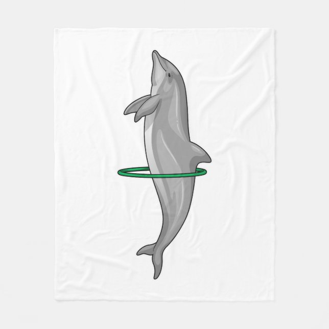 Dolphin Fitness tires Sports Fleece Blanket (Front)