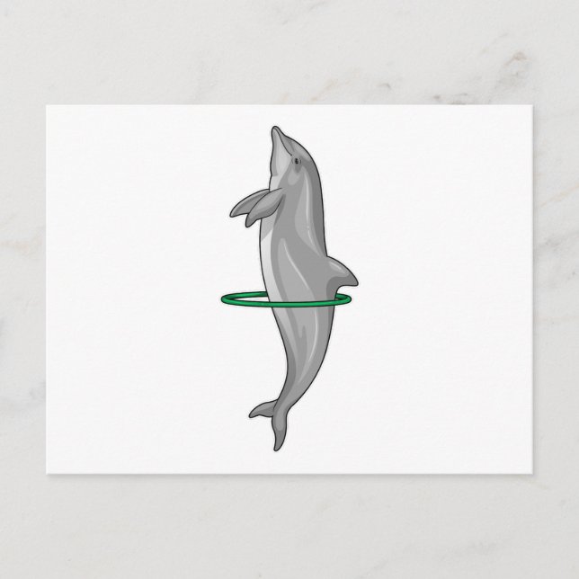 Dolphin Fitness tires Sports Postcard (Front)