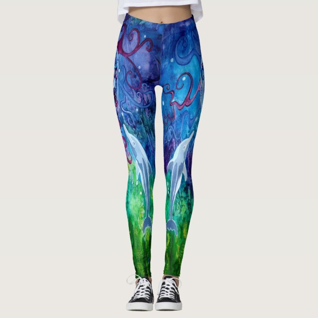 Dolphin Gaze Leggings (Front)