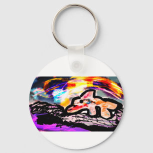 Dolphin gem keychain