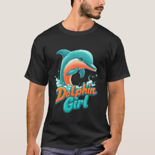 Dolphin Girl Florida Souvenir Miami Beach Gift for T-Shirt